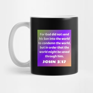 Bible Verse John 3:17 Mug